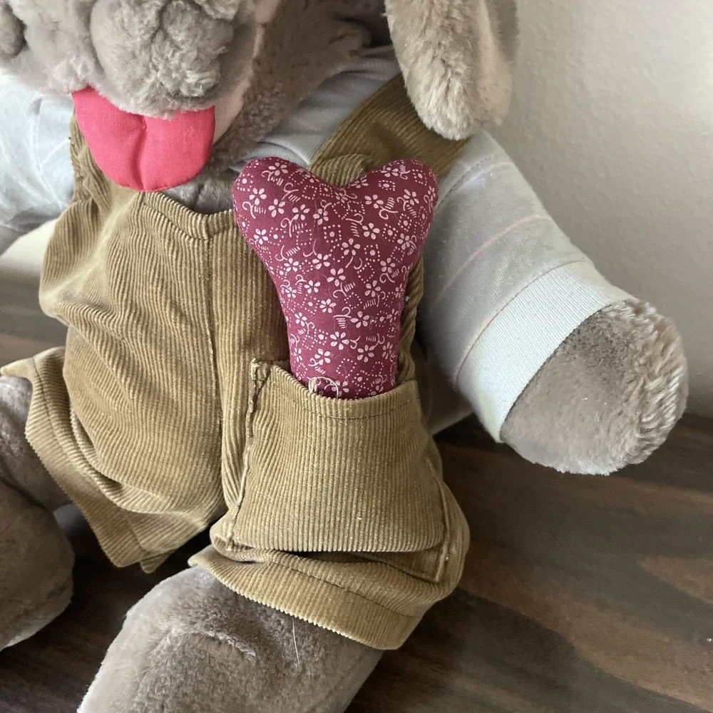 Vintage‎ 1981 Wrinkles Dog Hand Puppet Plush 15 Inch Ganzbros